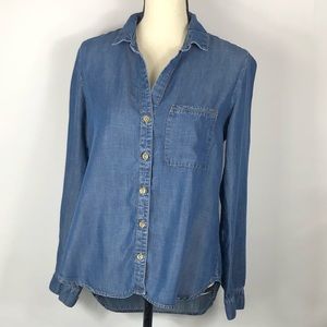 Anthro | Cloth & Stone Chambray Shirt